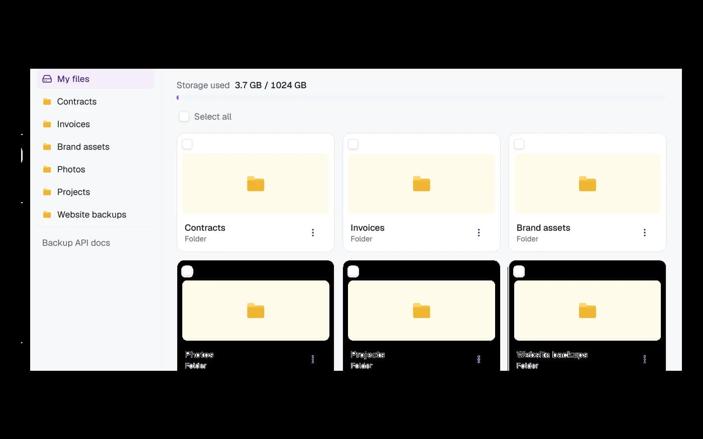 Vault folders